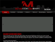 Tablet Screenshot of metrosignsandwraps.com